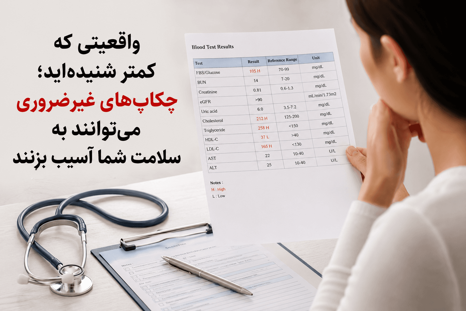 واقعیتی که کمتر شنیده اید؛ چکاپ های غیر ضروریمی توانند به سلامت شما آسیب بزنند
