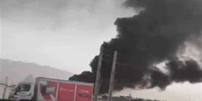 آتش‌سوزی بزرگ انبار شیمیایی در جاده قدیم کرج