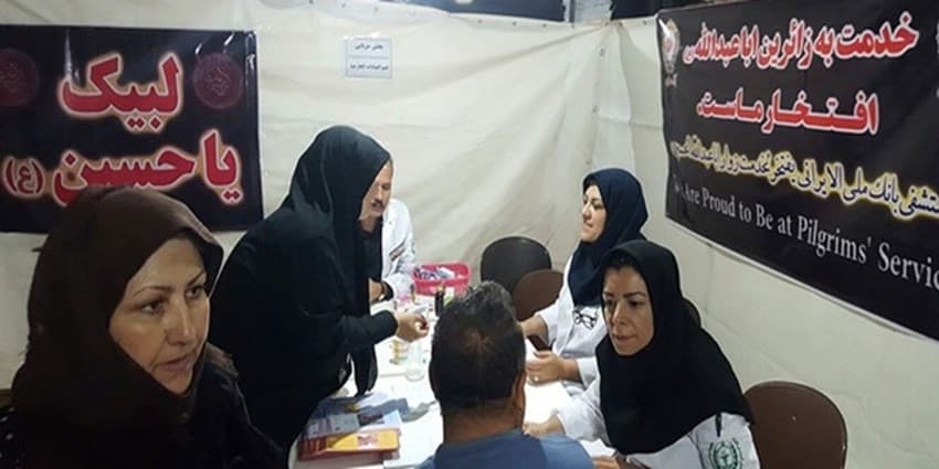 برپايي يك موكب درماني در فاصله هر ۶۰ عمود