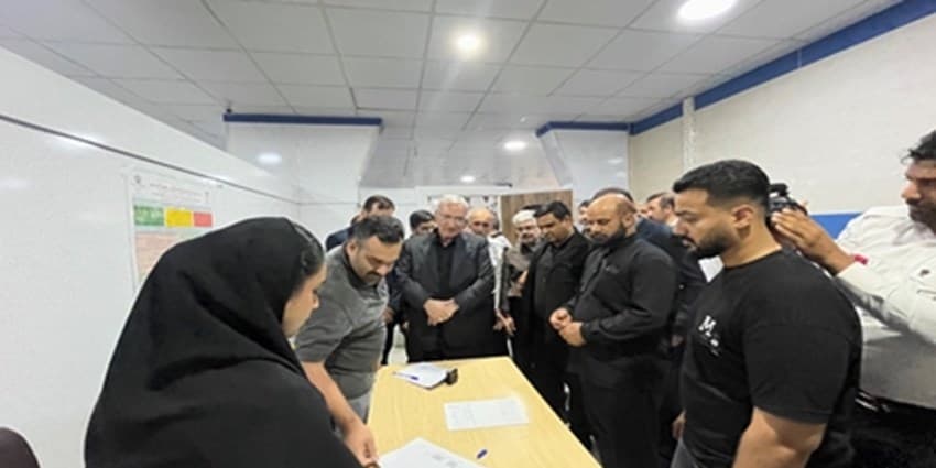 بازدید وزیر بهداشت از بیمارستان شهید سلیمانی مرز شلمچه