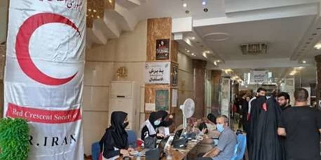 تداوم خدمات رسانی تیم های پزشکی هلال احمر در عتبات عالیات