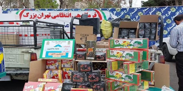کشف بیش از ۸ تن مواد محترقه در جنوب تهران