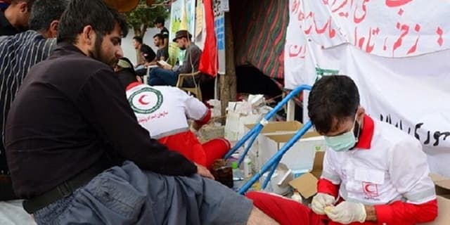 ارائه خدمت به زائران اربعین در بیش از ۷۰۰ پایگاه هلالاحمر